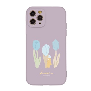 【TOYSELECT】Lunexin無耳貓全包iPhone手機殼-花園偷看你 (薰衣草紫)