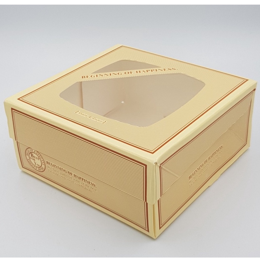 (5入) 西點通用餐盒 布魯克林 A07-2-4  外徑尺寸：18x18x8.7cm  6吋 蛋糕盒  翊澄 附發票