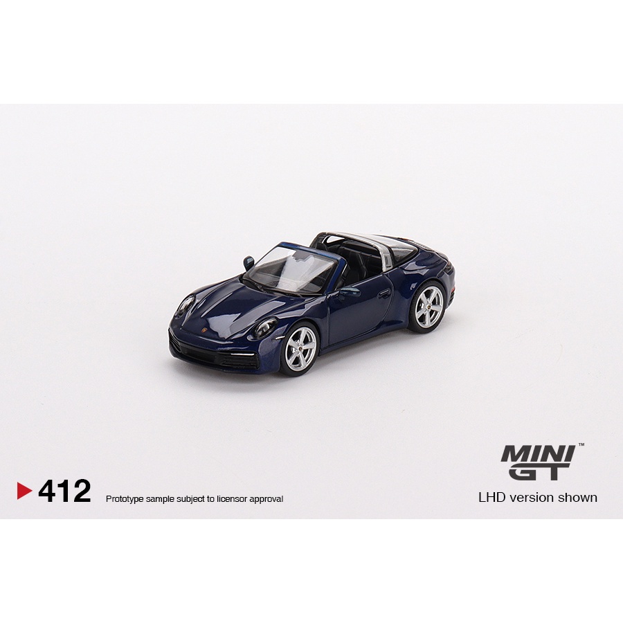 【模例】Mini GT 1/64 Porsche 911 Targa 4S 金屬龍膽藍 MGT00412