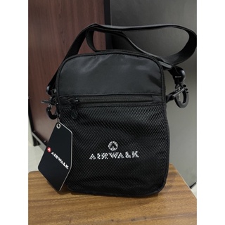 Airwalk Tas SELEMPANG RODERICK 交叉黑色 AIWCBB22217B 單肩包原裝