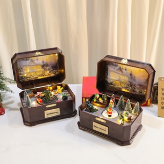 【ZM】5款聖誕音樂盒 音樂盒 飄雪 聖誕水晶球 聖誕禮物 雪人 聖誕老人 交換禮物 聖誕提燈 ZM-00502