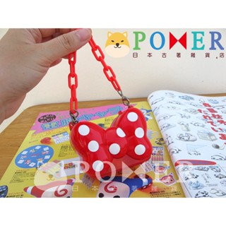 ☆POMER☆日本東京迪士尼樂園 絕版正品 米妮 紅色點點 蝴蝶結 意象 立體公仔 糖果罐 收納罐 糖果盒 吊飾 禮物