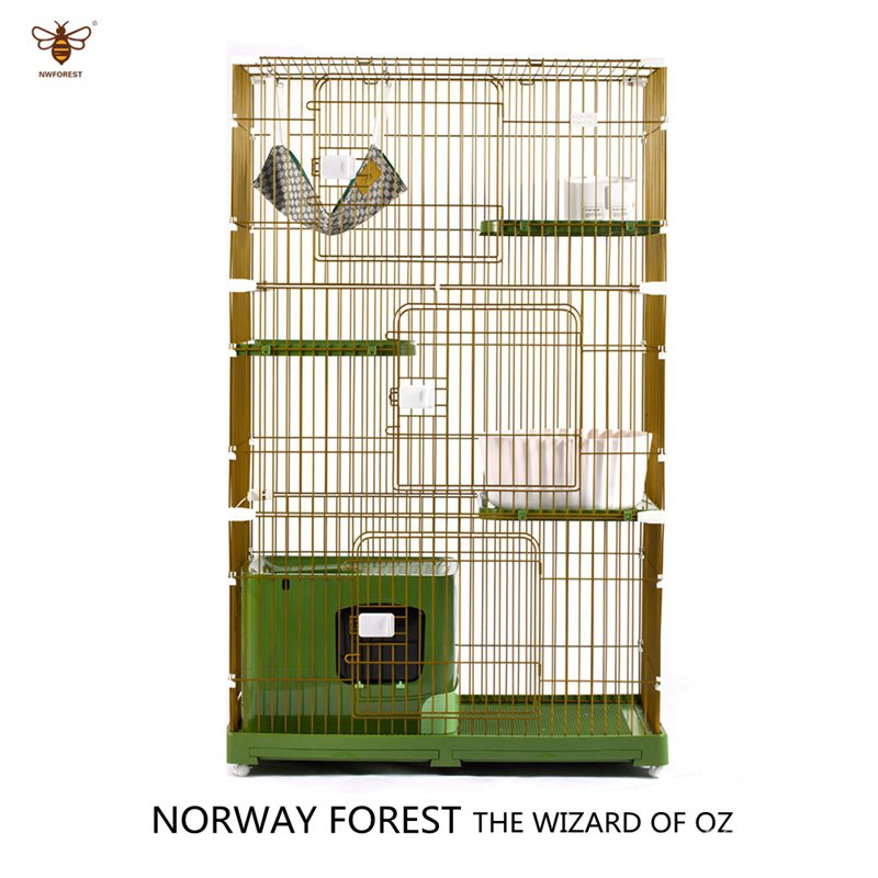 工廠現貨 熱銷新款摩登生活挪威森林貓籠子超大自由空間傢用別墅兩層雙三層大號貓捨 LZVC