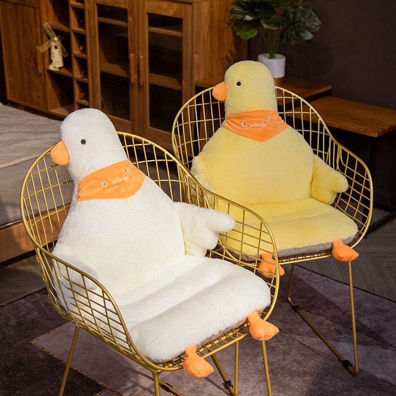 大白鵝 白鵝 黃鵝 鵝 加厚 連體 坐墊 座墊 墊子 椅墊