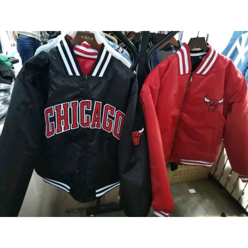 正品 NBA BULLS 公牛隊 雙面正反2穿 棒球外套 夾克 嘻哈 饒舌 尺寸S~XXL