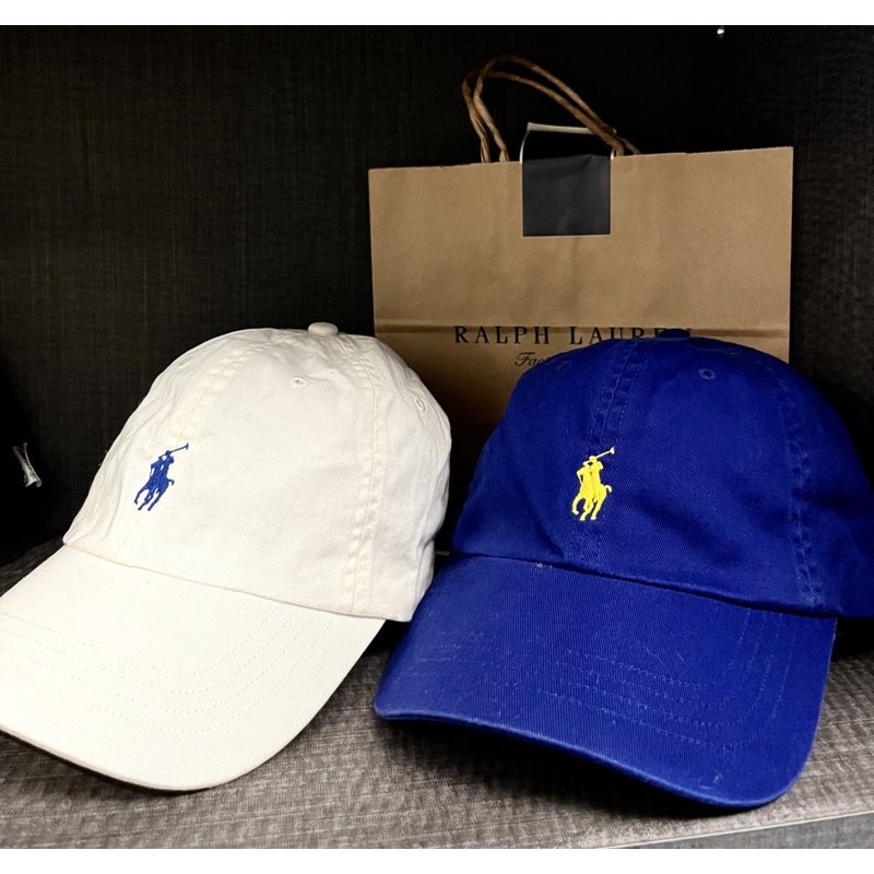 現貨免運🇯🇵日本專櫃帶回限定色POLO Ralph Lauren正品經典刺繡LOGO棒球帽老帽寶藍白 情人節禮物
