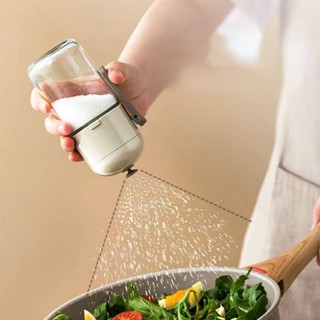 定量控鹽瓶鹽罐玻璃瓶調味罐廚房家用鹽罐子調料瓶