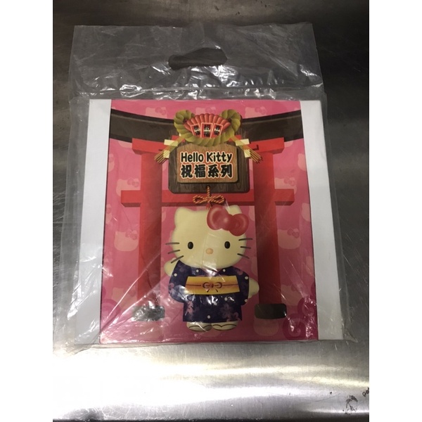 香港 711 hello kitty 祝福系列 吊飾+桌立式展示盒 整組