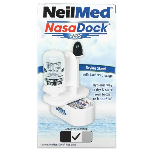 [NCLA]💎NeilMed, NasaDock Plus 洗鼻器的收納、晾乾架(白色)
