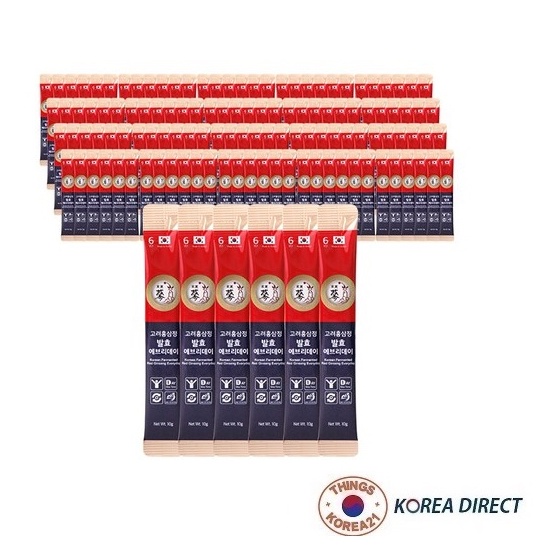 活動中 韓國直送 6年根高麗紅蔘每日紅蔘濃縮液10g*100包 散裝