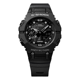 CASIO卡西歐 G-SHOCK 藍牙 碳纖維核心防護 機械戰甲 極酷黑 46mm GA-B001-1A