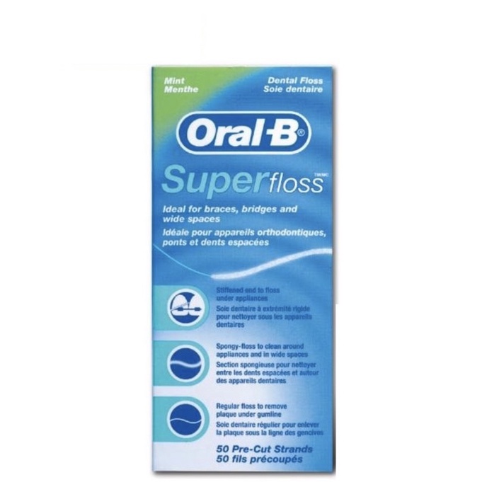 Oral-B三合一牙線 超級牙線 矯正專用