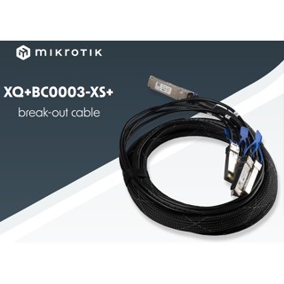 【RouterOS專業賣家】XQ+BC0003-XS+ 100Gbps to 4個25G QSFP28 原廠DAC線
