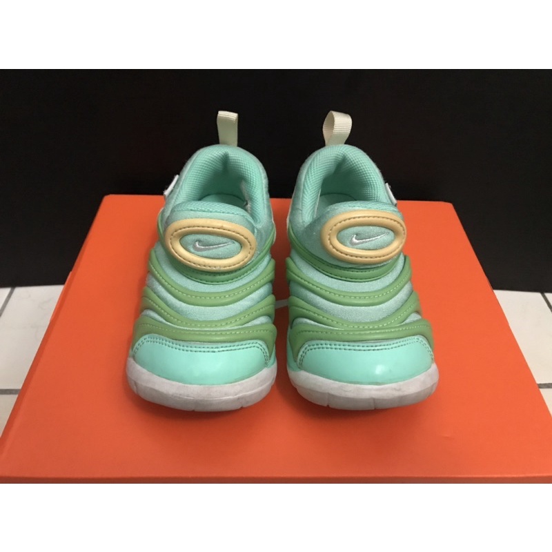 二手 Nike 毛毛蟲鞋 中古 嬰兒童鞋 綠配色 US 9C 15cm