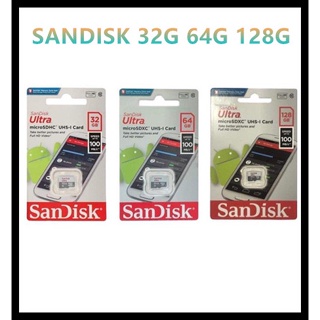 (公司貨)-SANDISK microSD 32G 64G 128G100MB/s 手機用 行車紀錄器用