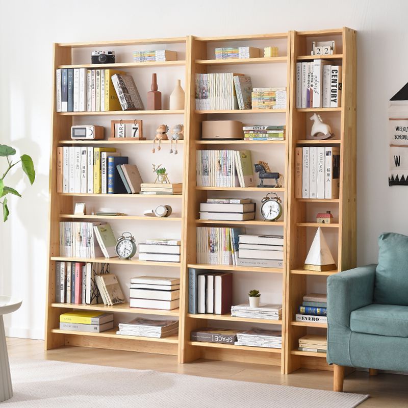 全實木書架置物架靠墻高書架1.8米置物架梯形書柜廚房收納架子