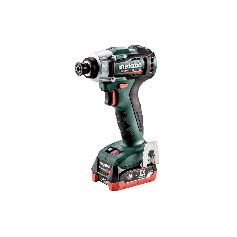 metabo 美達寶 12V鋰電無刷衝擊起子機 PowerMaxx SSD 12 BL 4.0Ah (膠箱)