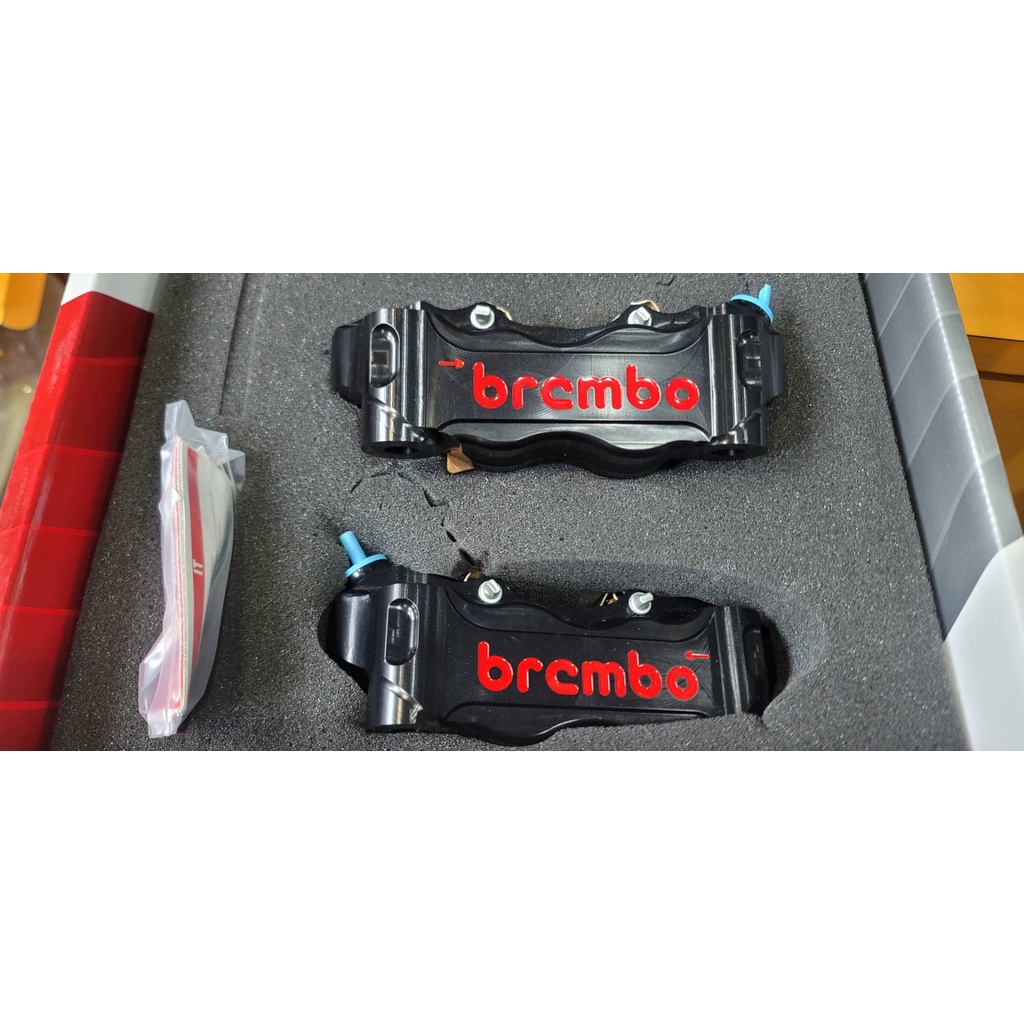 【貝爾摩托車精品店】Brembo GP4-RB100mm CNC 黑色紅字 輻射卡鉗 HPK GP4RB 原裝 雙叉銷