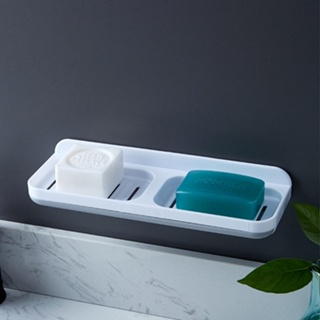 雙格瀝水肥皂架 2種顏色 抽屜式肥皂盒 浴室置物 瀝水架 雙皂盒 肥皂架 瀝水肥皂盒 瀝水盤 雙格香皂架 北歐風格