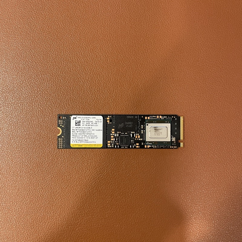 SSD 固態硬碟 PCIE NVMe Gen4x4 美光 Micron Pyrite 512GB 2280 新機即拆美品