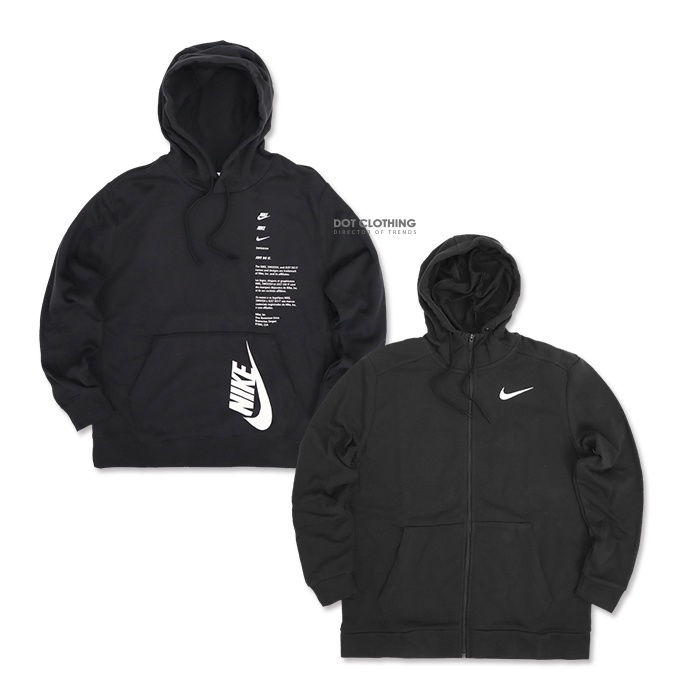 NIKE SWOOSH HOODIE 標語 刷毛 帽T 黑 DQ5153-010 連帽外套 CZ6377-010 DOT