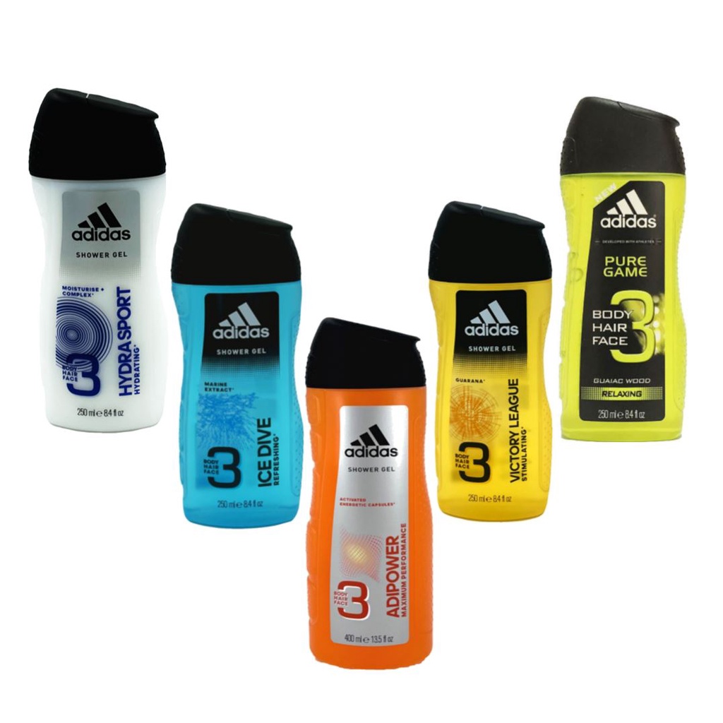 英國進口 / 歐洲製造 Adidas 3合1 (臉,頭髮,身體 )沐浴乳  250ml