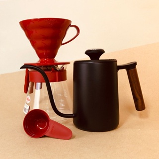 【瓦莎咖啡 附紙本發票】HARIO V60樹脂咖啡壺組 V60濾杯 咖啡濾杯 咖啡壺組 VCSD-02CBR
