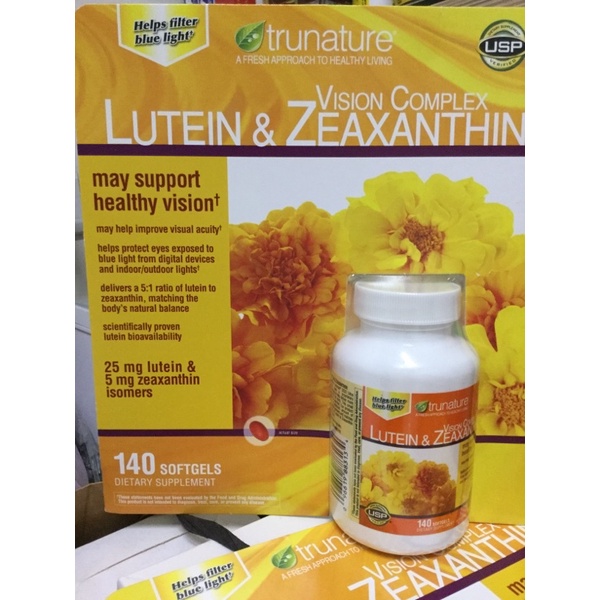 （現貨）美國COSTCO原裝 trunature葉黃素 &amp;玉米黃素 Lutein &amp; Zeaxanthin 140顆