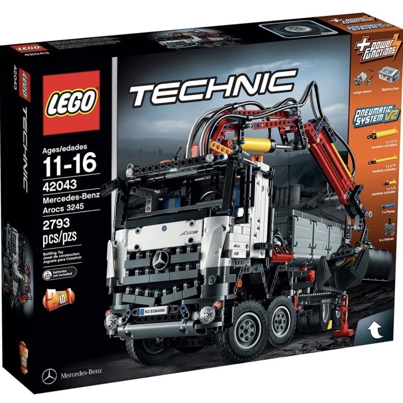 LEGO 樂高 42043 Technic機械組系列 梅賽德斯-賓士重型卡車 Arocs 3245