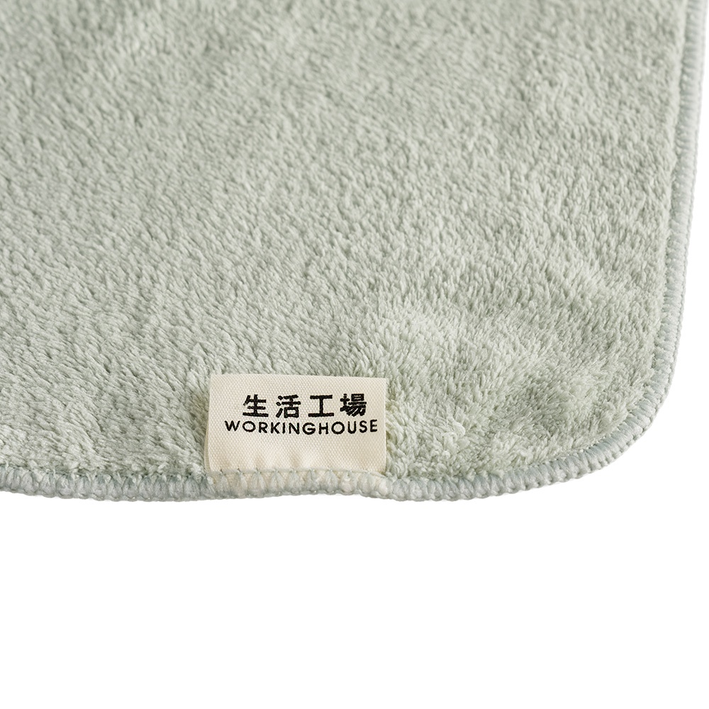 【生活工場】舒柔纖維方巾-植感(綠) 擦手巾 小方巾 毛巾 擦手布