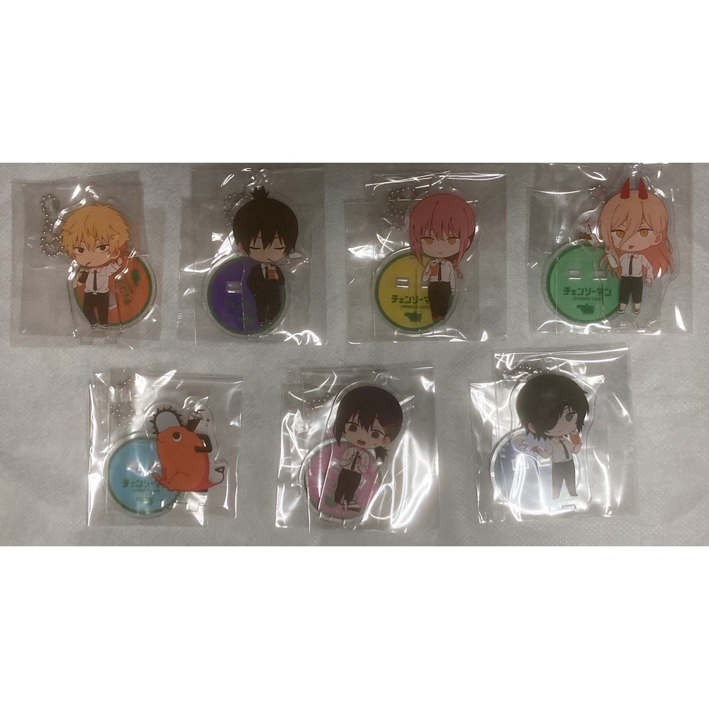 🔥現貨🔥鏈鋸人 電鋸人 ANIMATE CAFE 安利美特咖啡廳 限定小立牌吊飾 電次、早川秋、瑪奇瑪、帕瓦、波奇塔