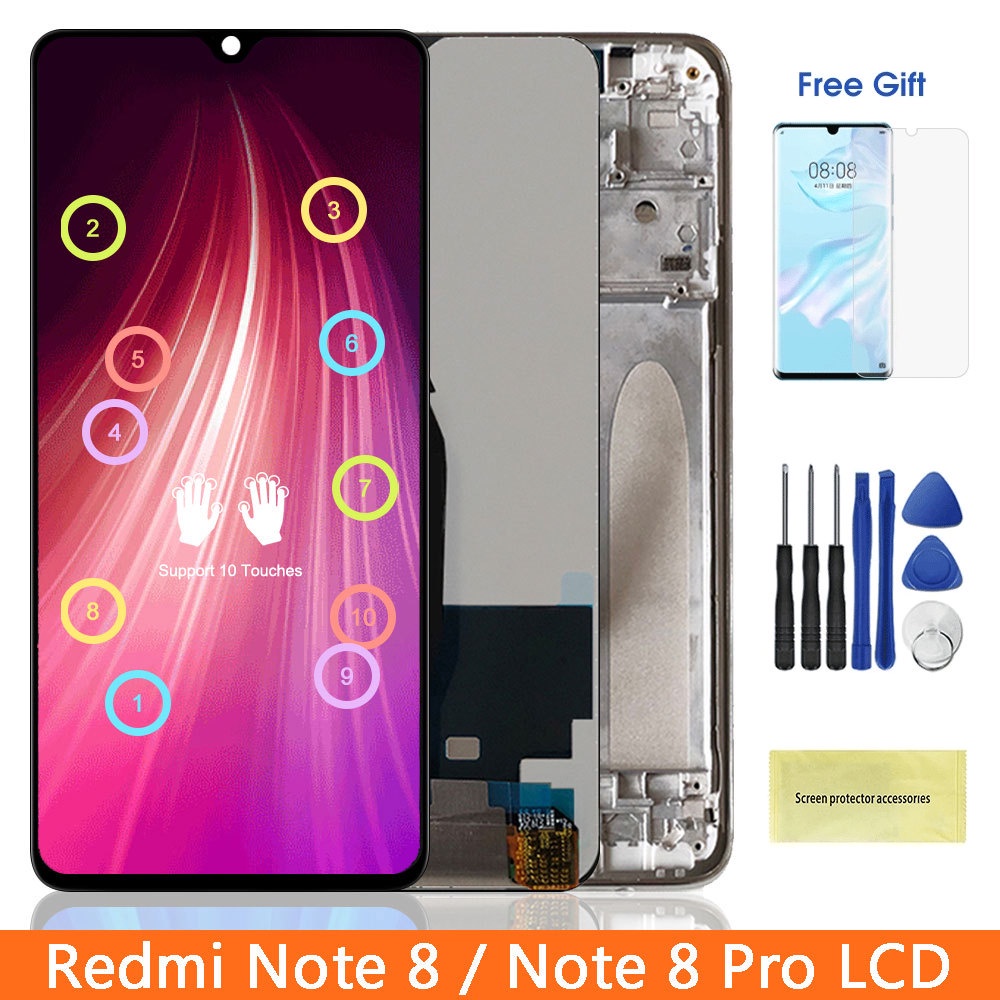 &lt; 帶框現貨 &gt; 適用於 紅米 Redmi Note 8 / Note 8 Pro 螢幕 手機螢幕總成 顯示屏