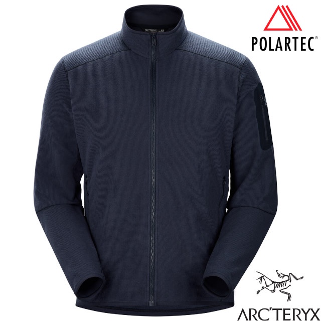 【ARCTERYX 始祖鳥】男 Delta LT 輕薄款刷毛外套.Polartec微抓絨夾克_黑寶石_23139