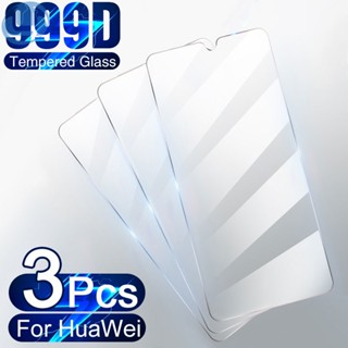 3 片鋼化玻璃適用於華為 Y5P Y6P Y7P Y6S Y9S Y8S Y7A Y9A 螢幕保護玻璃