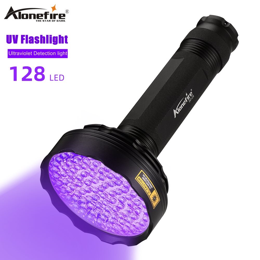 AloneFire  SV128  紫光驗鈔燈紫外線手電筒檢測筆便攜式照錢驗票仿偽