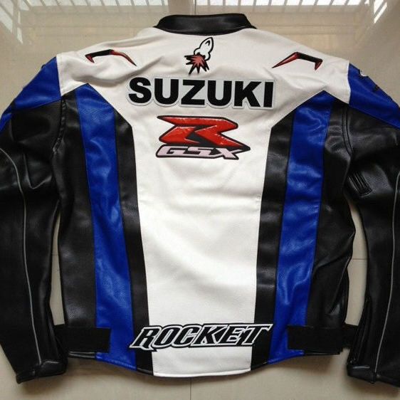 【免運】SUZUKI皮衣 摩托車騎行服賽車騎士機車服 越野防風保暖防摔賽車服