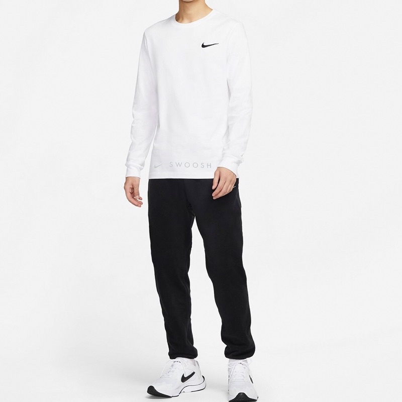 「鞋術」Nike Sportswear Long-sleeve Swoosh 薄長袖 刺繡 大勾 DA0336-100