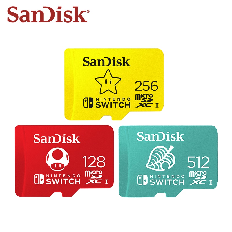 任天堂 SANDISK 閃迪存儲卡 64GB 128GB 256GB 400GB 512GB SDXC 高速傳輸閃存卡