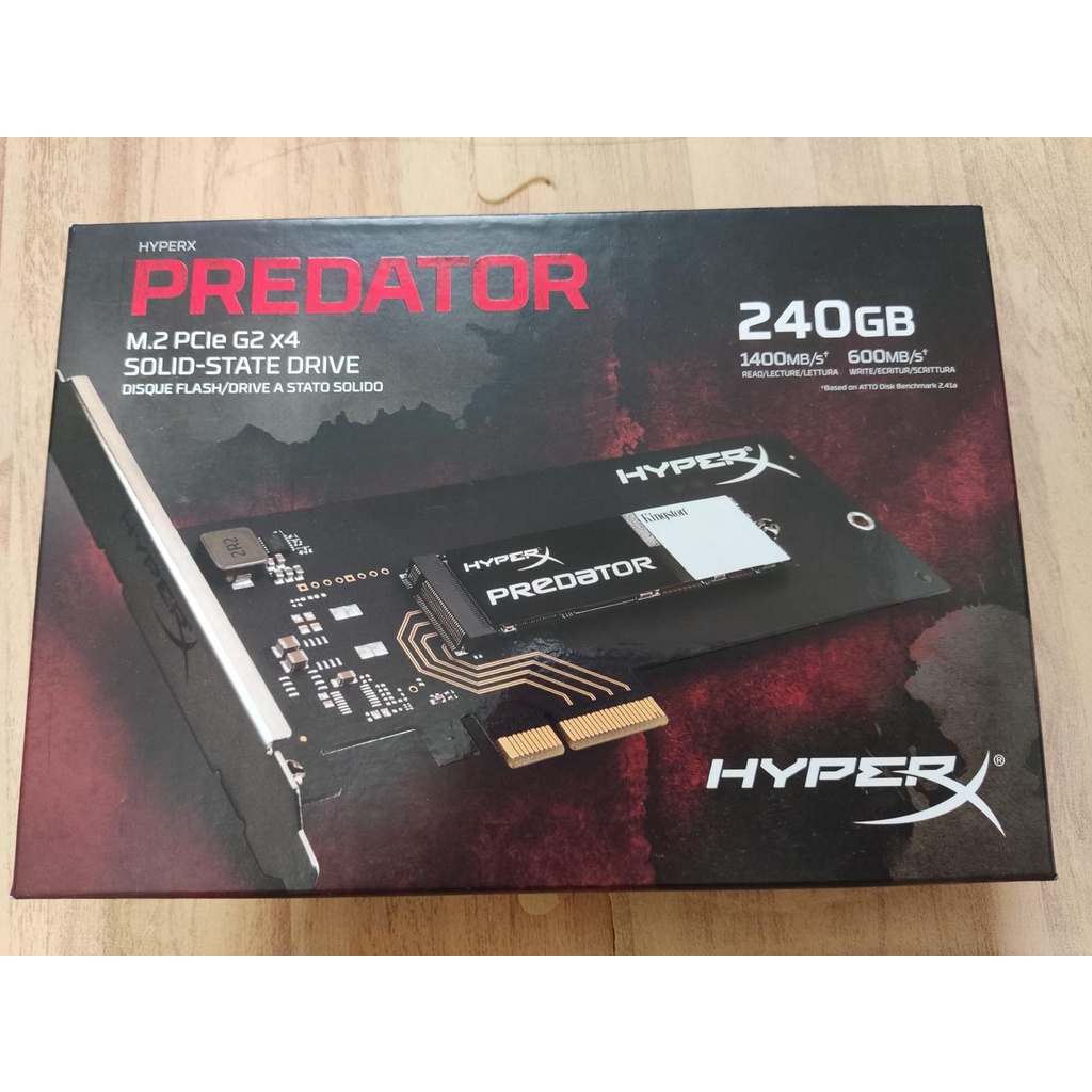 [二手出清] 金士頓 HyperX PCIe M.2 SSD 240GB 固態硬碟