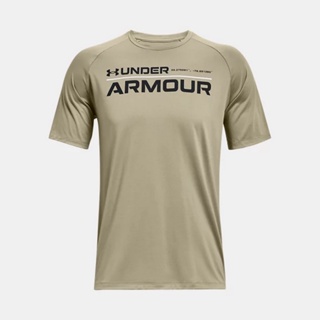 Under Armour 短袖上衣 T恤 運動上衣 Tech 2.0男 1370538-037 清新中陶土灰