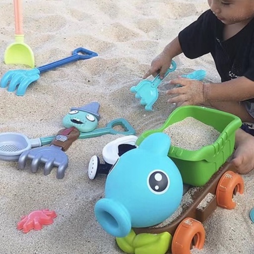 植物大戰殭屍大號沙灘玩具車沙灘套裝兒童海邊玩沙玩具