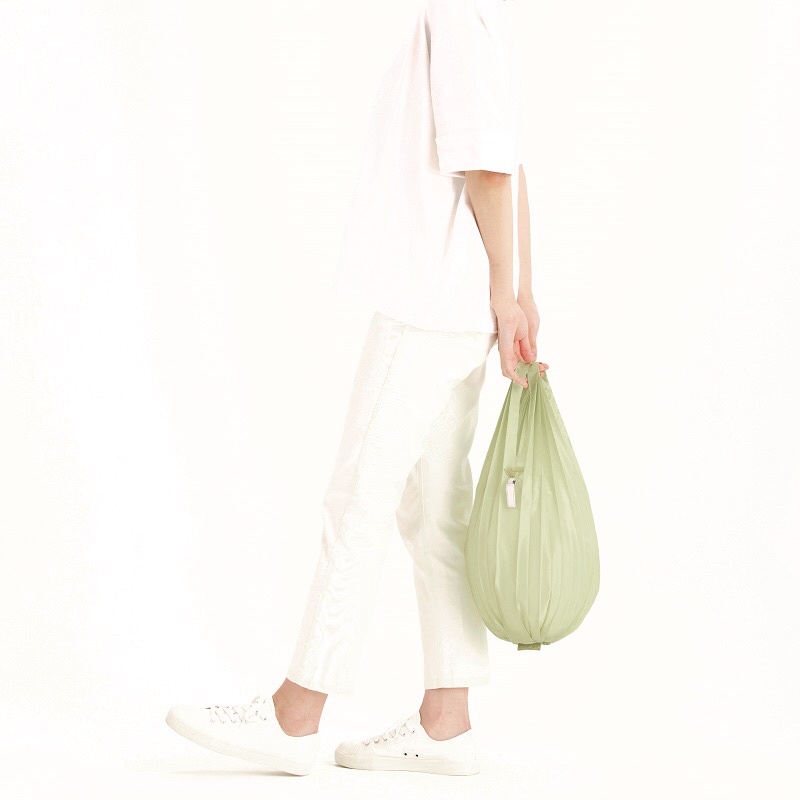 日本限定「Shupatto Minimal Bag 日本秒收水滴型購物袋 12L L size-Lime Sorbet」