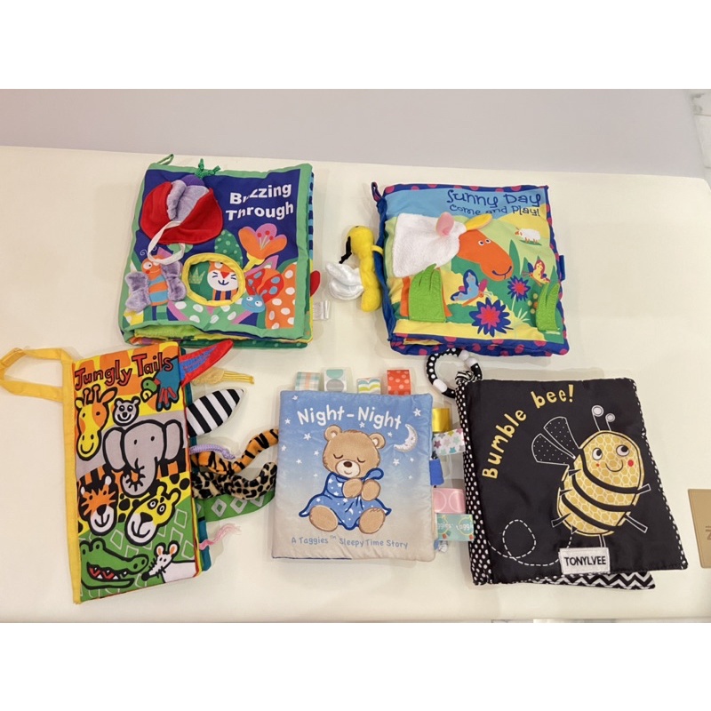 二手 Manhattan Toy軟布書、Jellycat感官刺激布書、MaryMeyer 、嬰幼兒布書、寶寶玩具 觸摸書