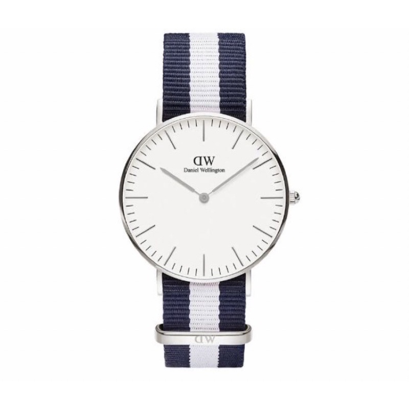 「Daniel Wellington」DW手錶 Classic Glasgow 40mm 藍白織紋錶