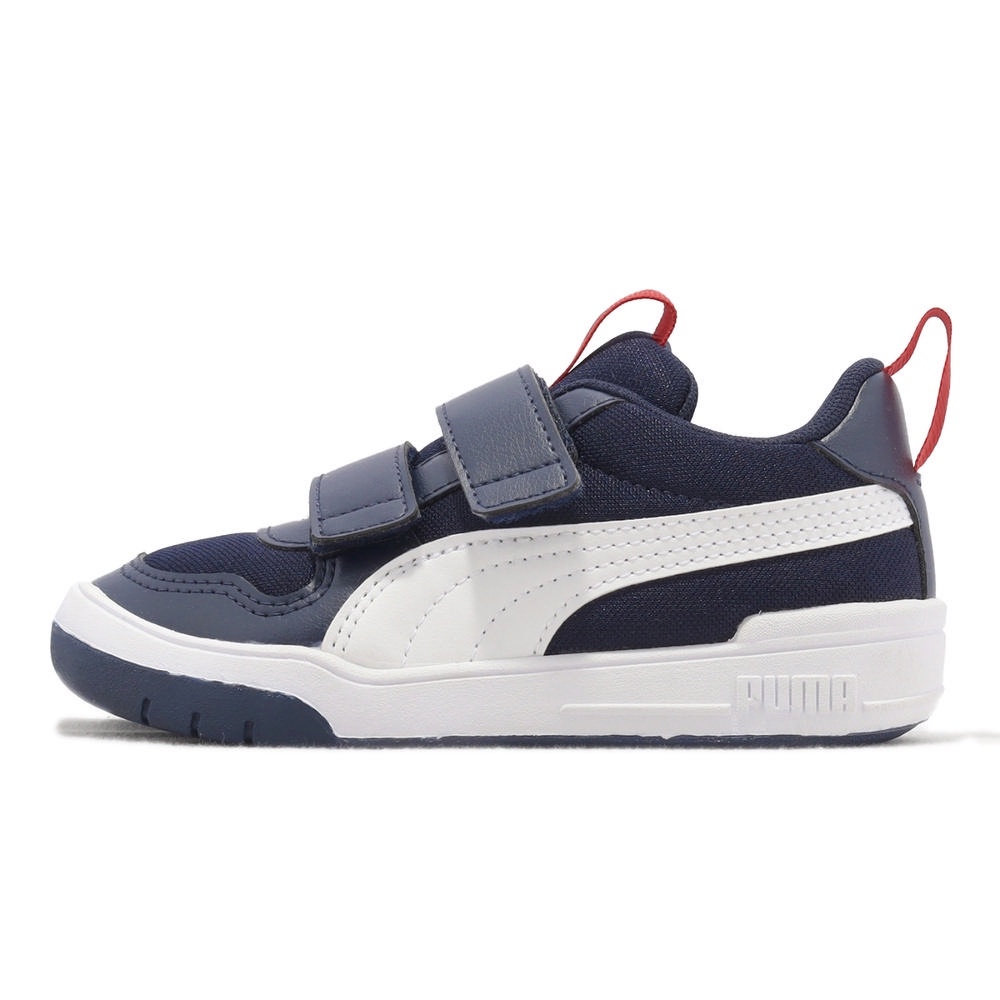 PUMA 慢跑鞋 運動鞋 Multiflex Mesh V PS 中童 大童 童鞋 38084509 深藍 牛仔藍