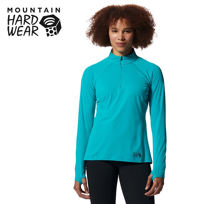 【Mountain Hardwear 美國】Mountain 彈性長袖排汗衣 女 合成綠 (1942551)