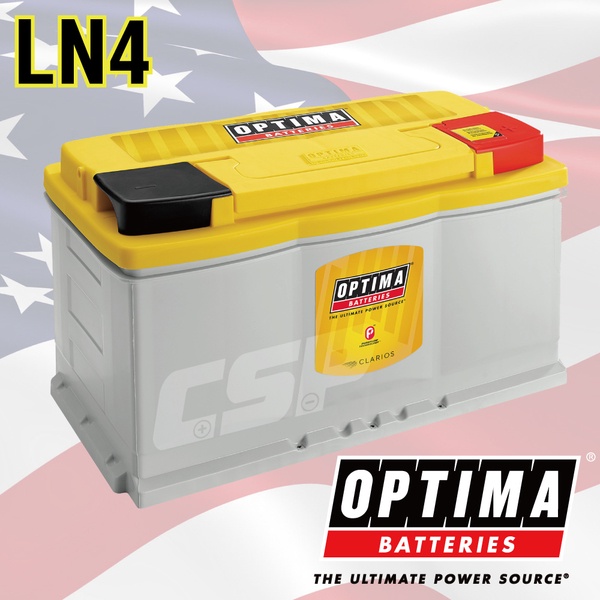 美國 Optima 歐帝瑪 黃色 LN4 捲繞式 AGM 超級電池 汽車電瓶 深循環電池 音響改裝