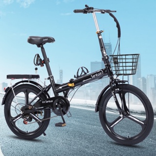 免運 自行車 腳踏車 可折疊自行車 女超輕便捷變速小型腳踏單車 16吋20吋免安裝男女式成人自行車