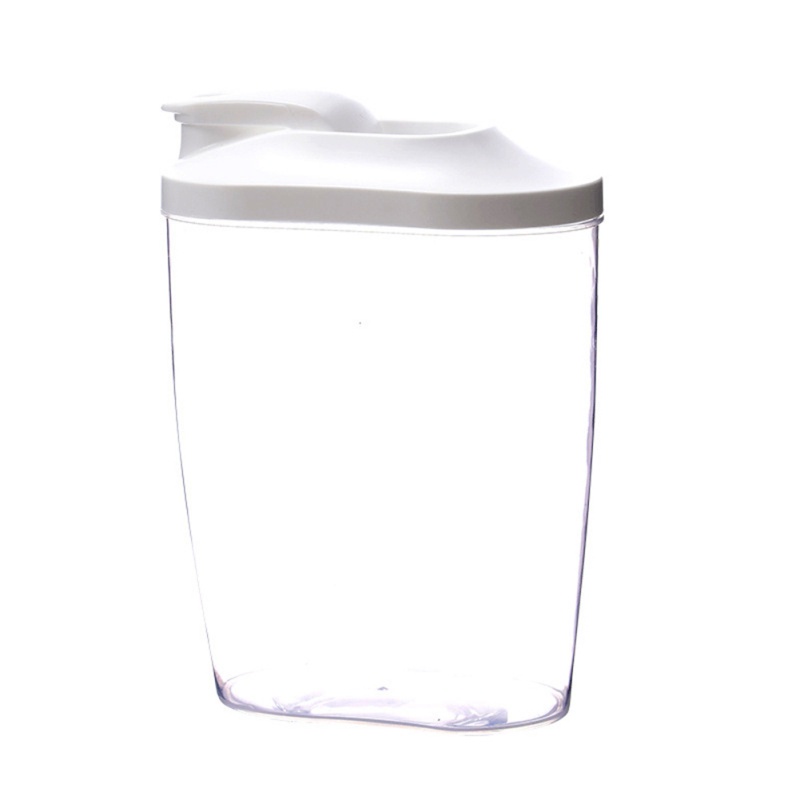雜糧收納罐 乾貨收納罐子 廚房用品五穀雜糧收納罐 大號透明塑膠帶蓋儲物罐 堅果食品密封罐
