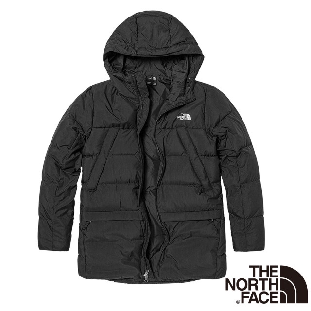 【The North Face】女 款防風防潑水保暖連帽羽絨外套 夾克/適登山健行_黑色_7QSU